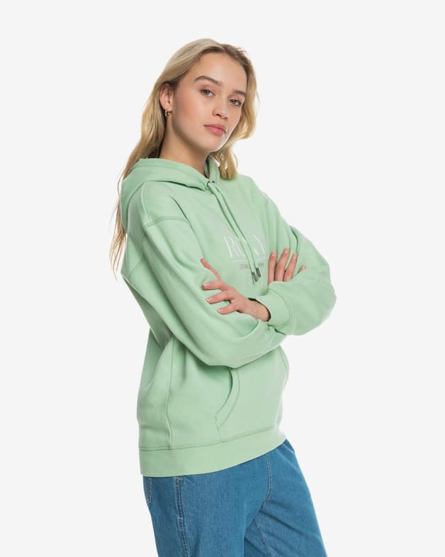 Sudadera con capucha Roxy Surf Stoked B verde claro mujer - #4