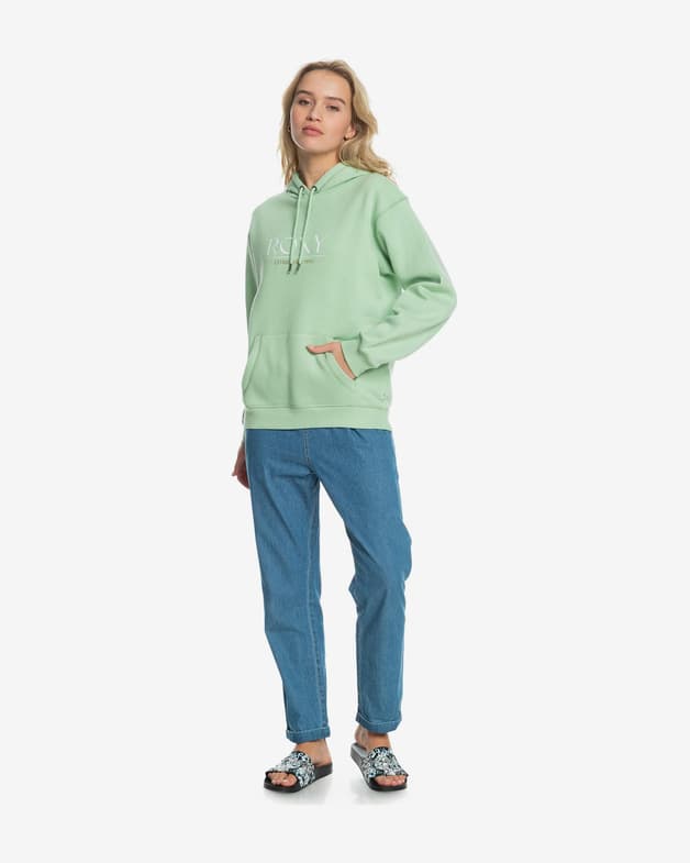 Sudadera con capucha Roxy Surf Stoked B verde claro mujer - #8