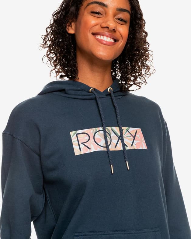 Sudadera con capucha Roxy Forward Focus azul marino rosa mujer - #6