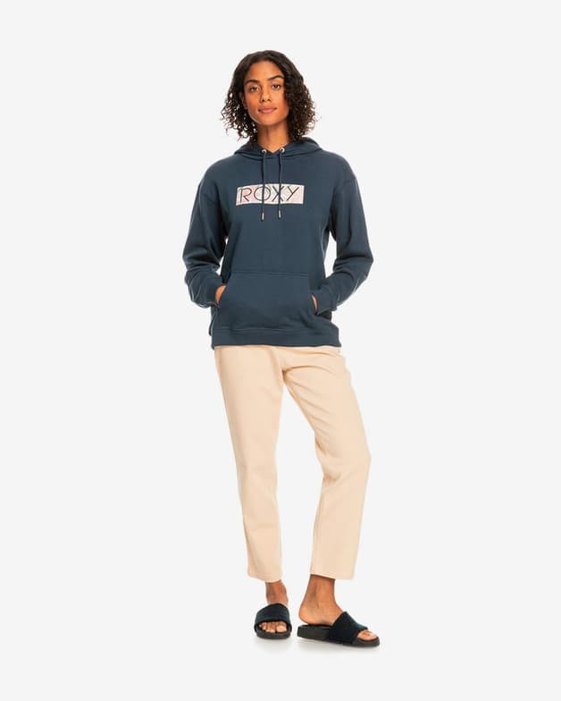 Sudadera con capucha Roxy Forward Focus azul marino rosa mujer - #7