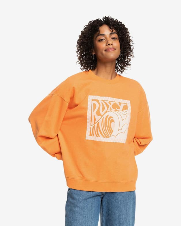 Sudadera Roxy Take Your Place B naranja blanco mujer - #3