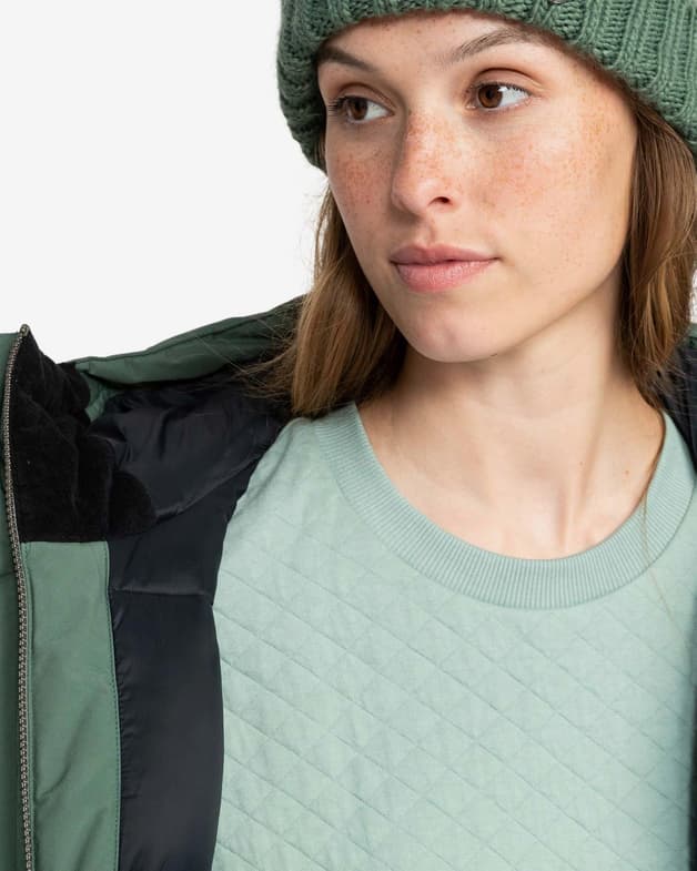 Chaqueta Roxy Lofty Cloud verde mujer - #8