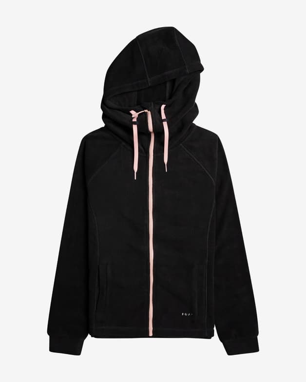 Sudadera con capucha Roxy Keeping Me Alive Full Zip negro mujer - #1