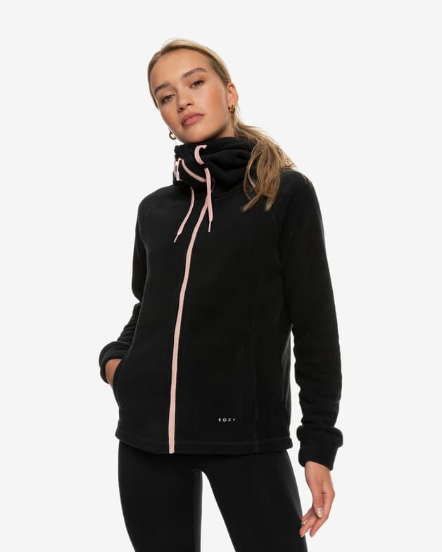 Sudadera con capucha Roxy Keeping Me Alive Full Zip negro mujer - #4