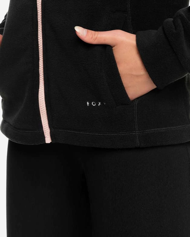 Sudadera con capucha Roxy Keeping Me Alive Full Zip negro mujer - #7