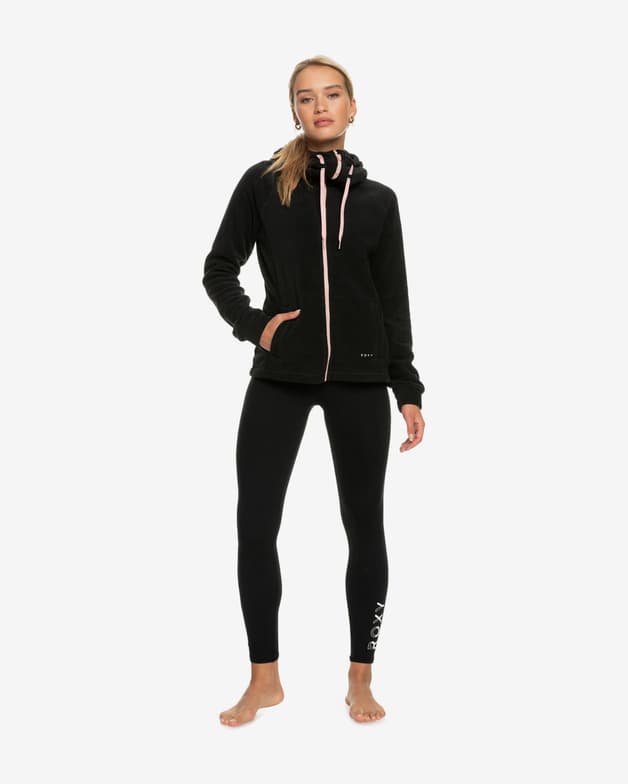 Sudadera con capucha Roxy Keeping Me Alive Full Zip negro mujer - #8