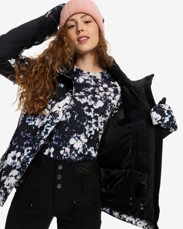 Chaqueta Roxy Jetty Block negro azul blanco mujer - #9