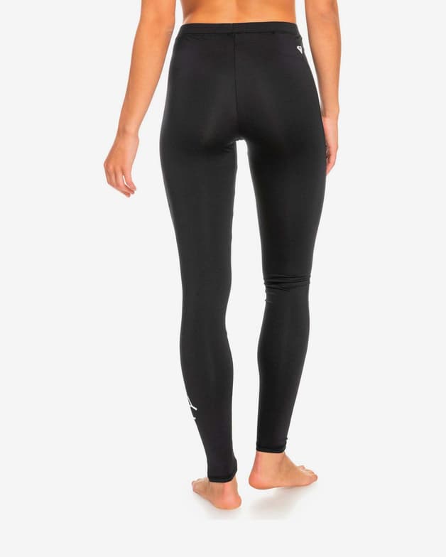 Lange legging Roxy Essentials zwart wit dames - #6