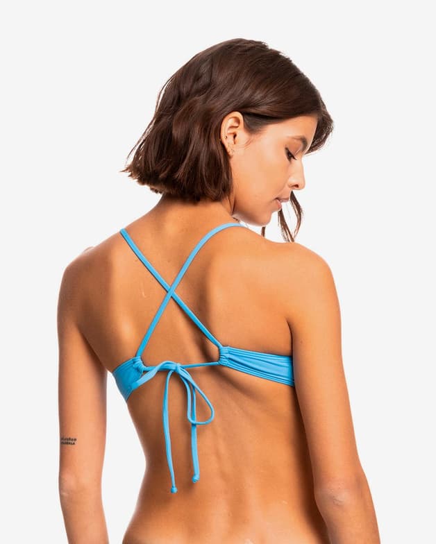 Top bikini Roxy Beach Classics Triangular azul mujer  - #4