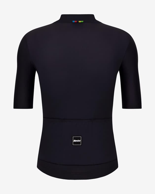 Santini x UCI World Champion Maillot kortærmet Slim Fit sort - #2