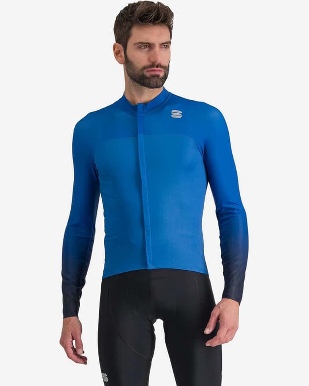 Sportful BodyFit Pro langærmet cykeltrøje i lys blå - #1
