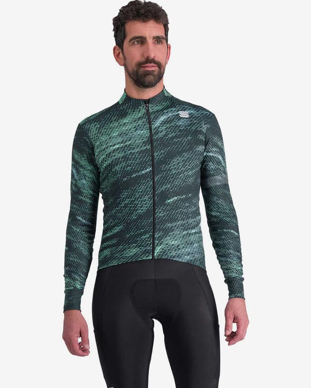 Sportful Cliff SuperGiara Thermal cykeltrøje med lange ærmer grøn opal - #3