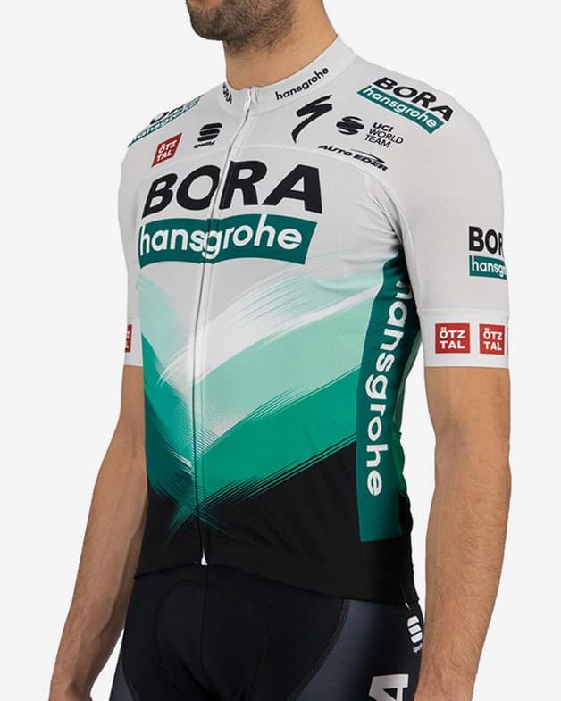 Maillot BORA-hansgrohe 2021 BodyFit Team manga corta blanco verde - #4