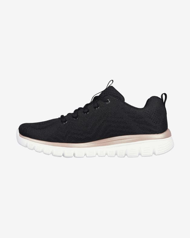 Zapatillas Skechers Graceful - Get Connected negro dorado blanco mujer - #2