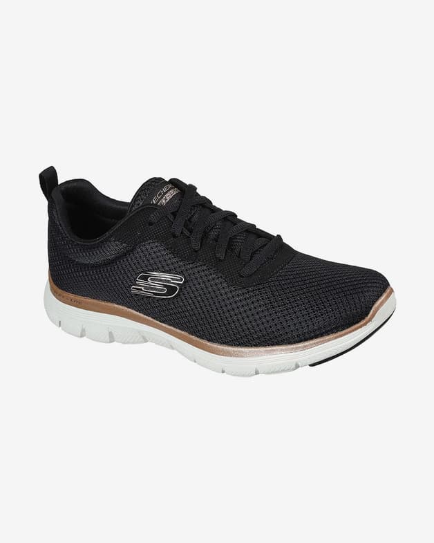 Zapatillas Skechers Flex Appeal 4.0 negro bronce mujer - #3