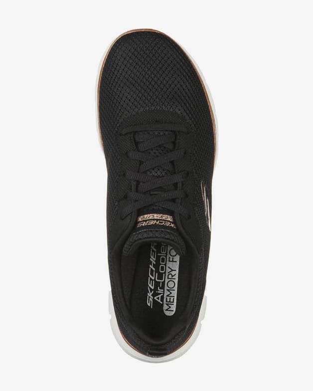 Zapatillas Skechers Flex Appeal 4.0 negro bronce mujer - #4