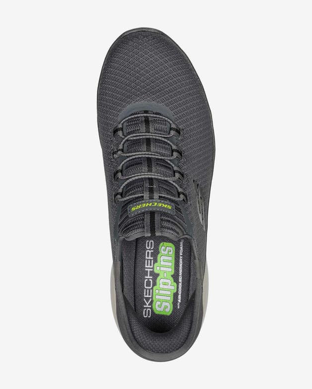 Zapatillas Skechers Summits Slip-Ins gris oscuro verde blanco - #4
