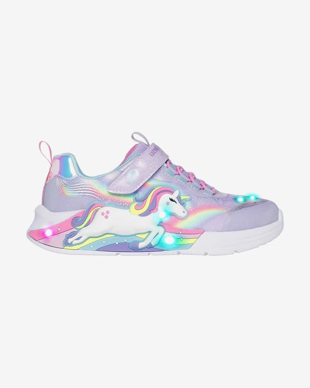Zapatillas Skechers S-Lights: Unicorn Chaser violeta niña - #2