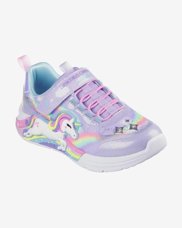 Zapatillas Skechers S-Lights: Unicorn Chaser violeta niña - #5