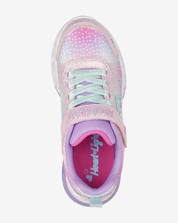 Zapatillas Skechers Flutter Heart Lights - Simply Love rosa brillante infantil - #3