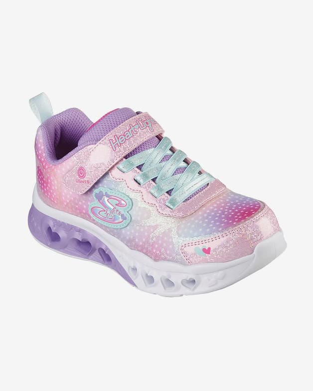 Zapatillas Skechers Flutter Heart Lights - Simply Love rosa brillante infantil - #5