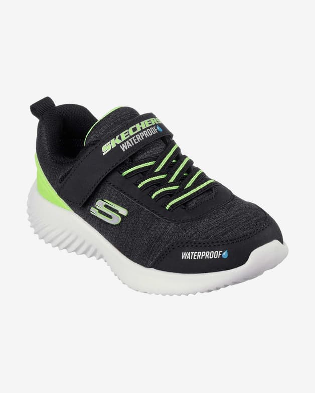 Zapatillas Skechers Bounder - Dripper Drop negro verde niño - #4