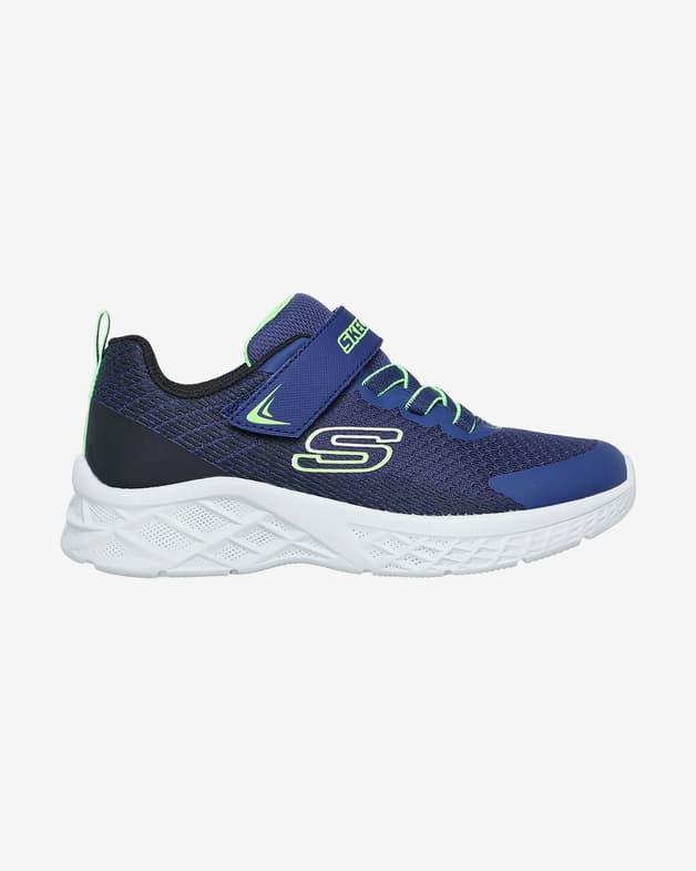 Zapatillas Skechers Microspec II Zovrix azul verde infantil - #1