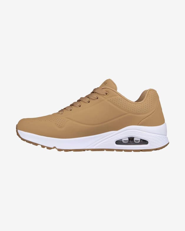 Zapatillas Skechers Uno - Stand On Air marrón anaranjado blanco - #2