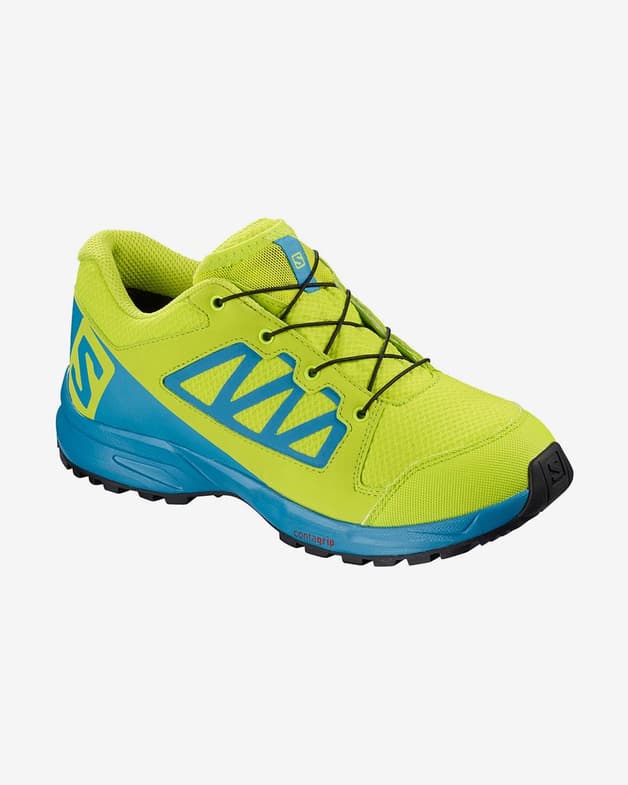 Zapatillas Salomon XA Elevate CS WP azul verde lima junior - #1