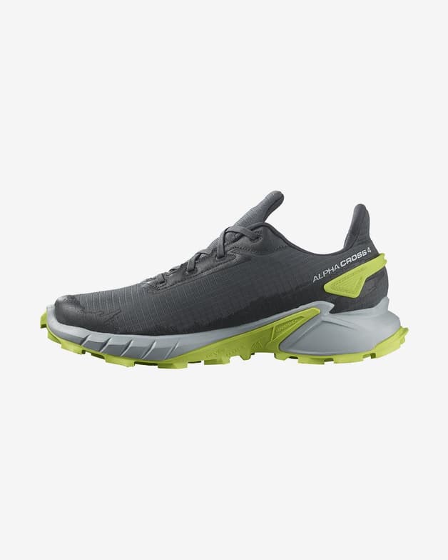Zapatillas Salomon Alphacross 4 GORE-TEX gris oscuro lima - #5
