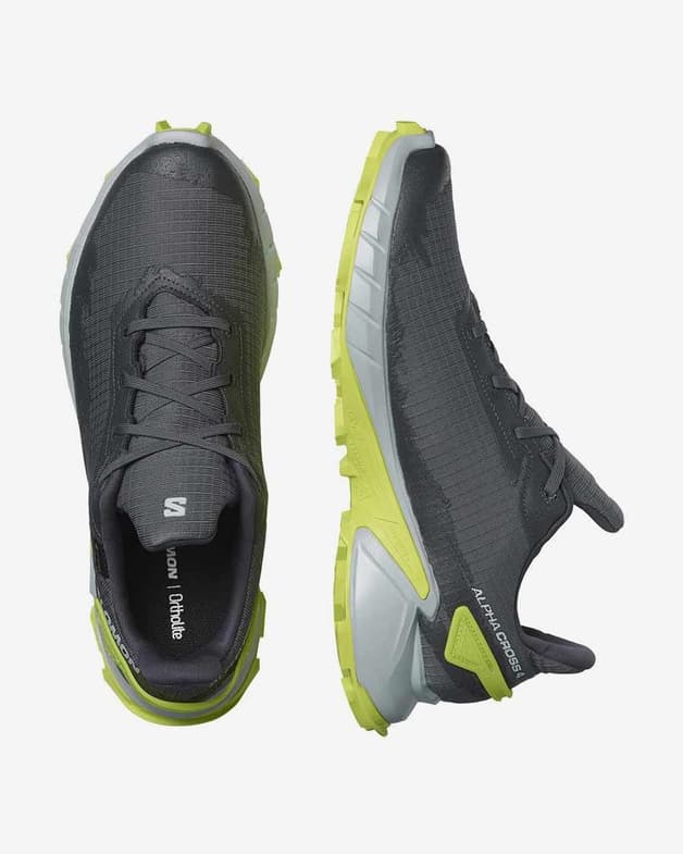 Zapatillas Salomon Alphacross 4 GORE-TEX gris oscuro lima - #6
