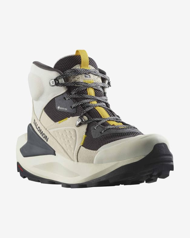 Botas Salomon Elixir Mid GORE-TEX blanco vainilla negro amarillo - #2