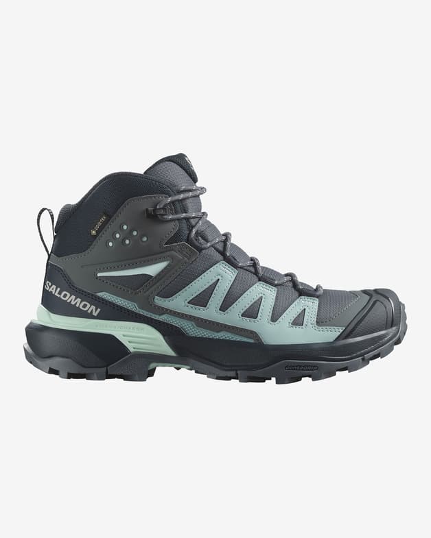 Botas Salomon X Ultra 360 Mid GORE-TEX gris oscuro azul celeste - #1