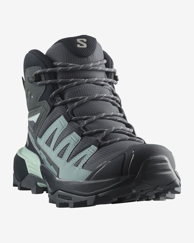 Botas Salomon X Ultra 360 Mid GORE-TEX gris oscuro azul celeste - #3