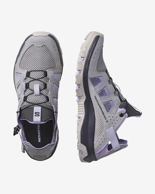 Zapatillas Salomon Techamphibian 5 gris humo mujer - #5