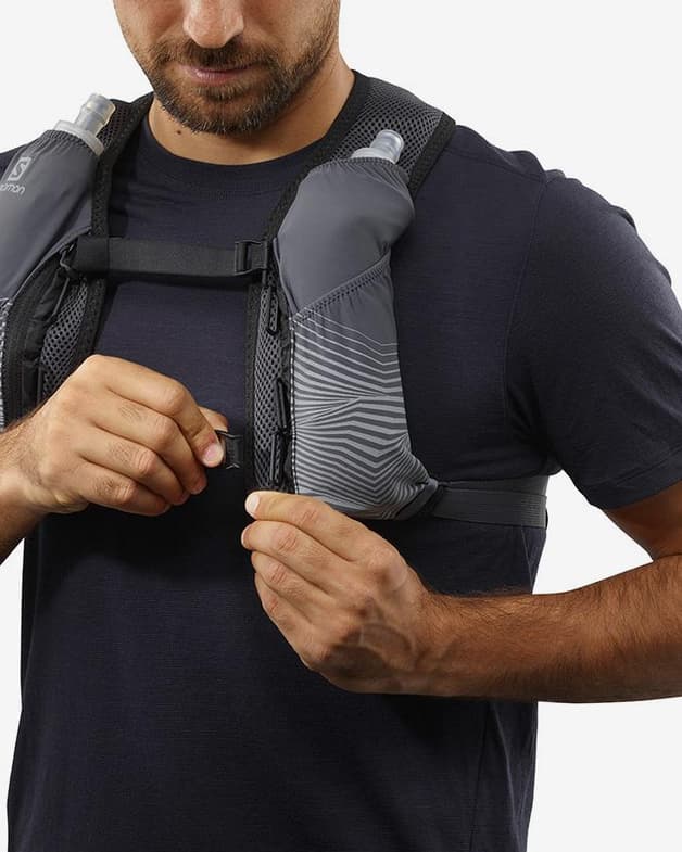 Chaleco hidratación Salomon Agile Nocturne 2L Set gris - #4