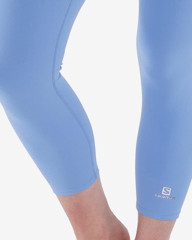 Malla larga Salomon Cross Multi 23" azul claro estampado mujer - #5
