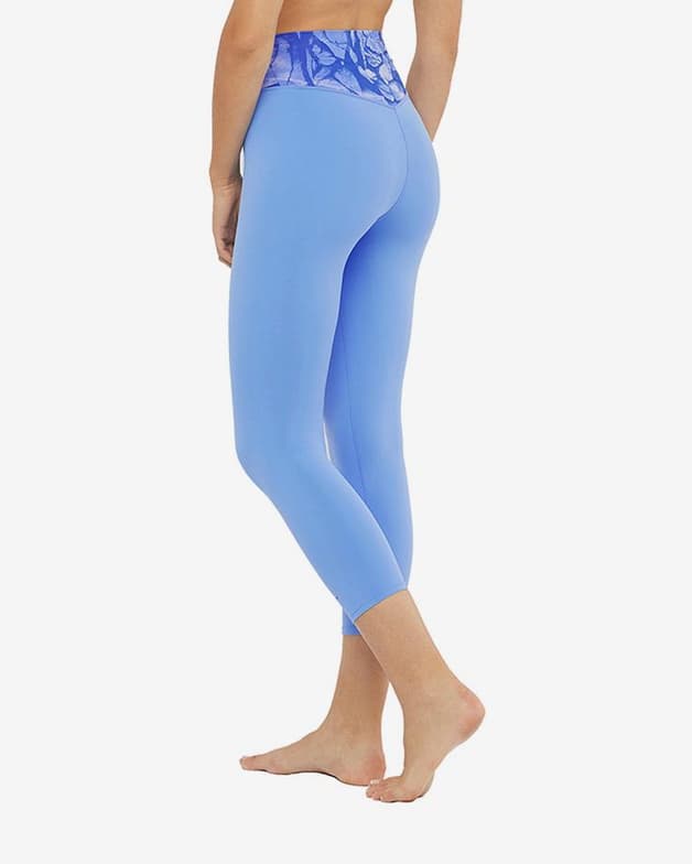 Malla larga Salomon Cross Multi 23" azul claro estampado mujer - #7