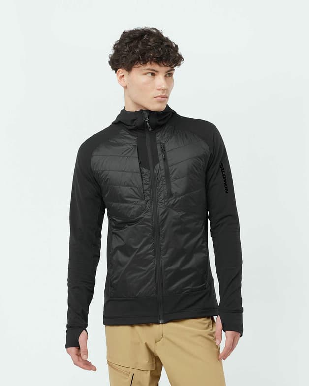 Chaqueta con capucha Salomon Elixir Hybrid negro - #3