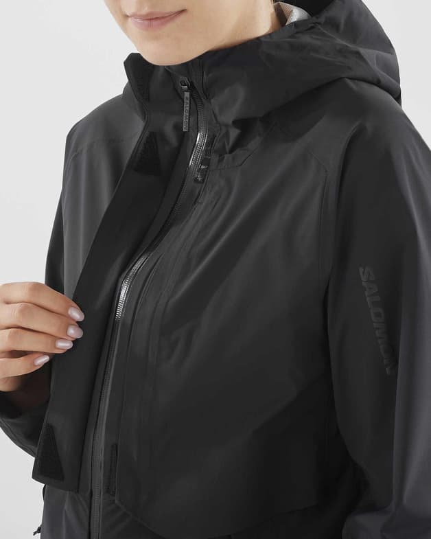 Chaqueta con capucha Salomon Outerpath Waterproof Pro negro mujer - #8