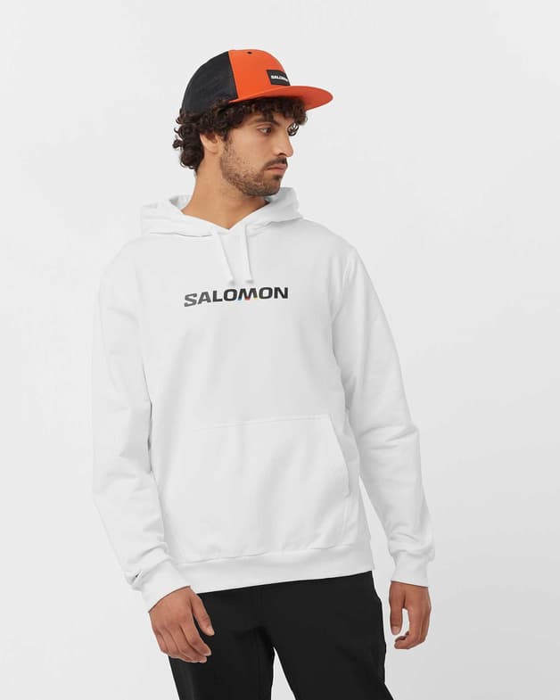 Sudadera con capucha Salomon Logo Performance blanco - #2