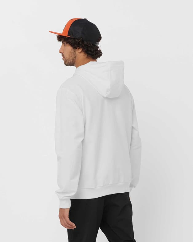 Sudadera con capucha Salomon Logo Performance blanco - #3