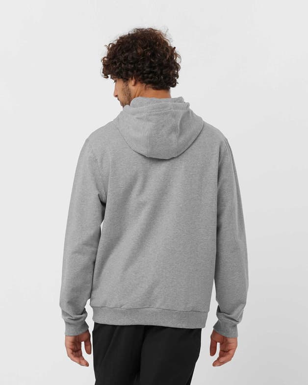 Sudadera con capucha Salomon Logo Performance gris claro - #3