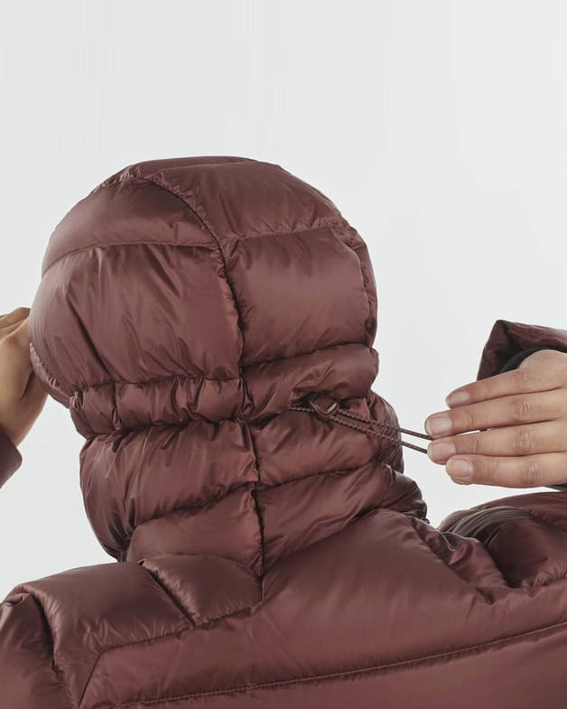 Chaqueta con capucha Salomon Elixir Ultra Down violeta granate mujer - #6