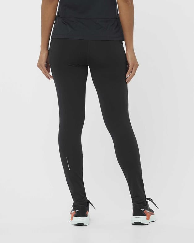 Malla larga Salomon Cross Run 28" negro puro mujer - #3