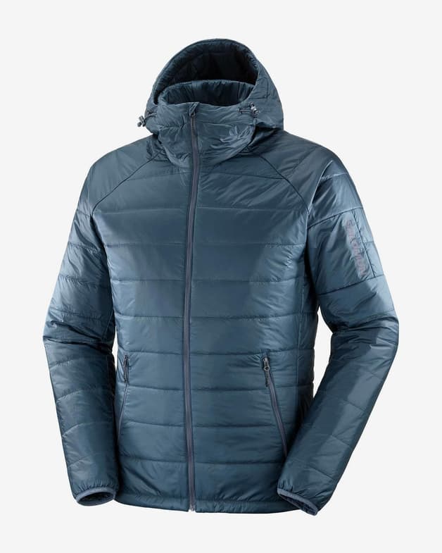 Chaqueta con capucha Salomon Outline azul pálido - #1