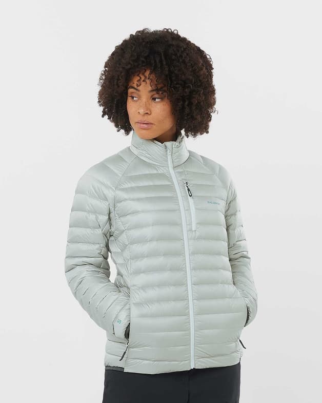 Chaqueta Salomon Elixir Micro Down gris claro mujer - #2