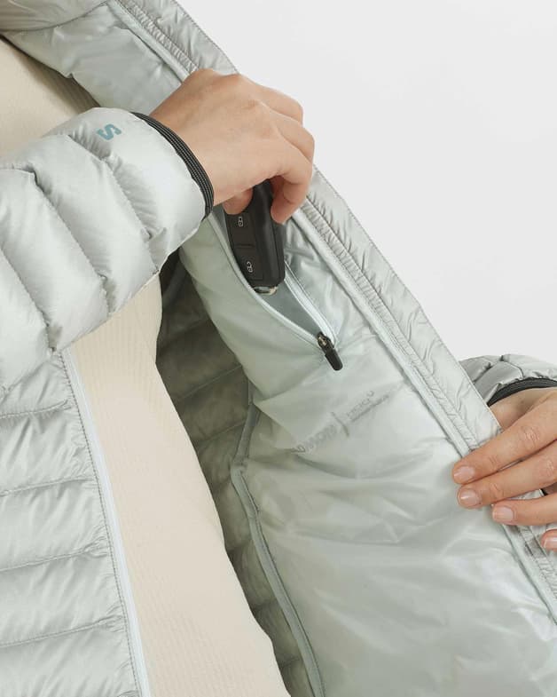 Chaqueta Salomon Elixir Micro Down gris claro mujer - #4