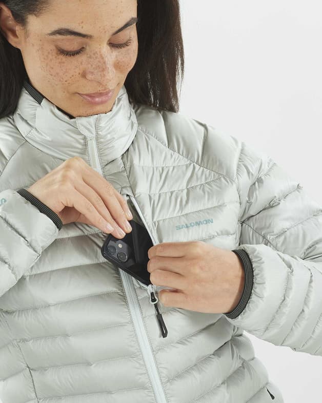 Chaqueta Salomon Elixir Micro Down gris claro mujer - #5