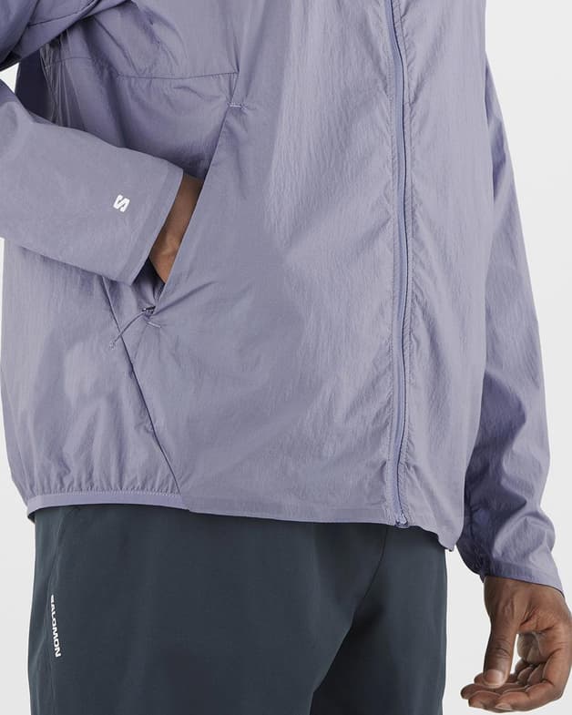 Chaqueta cortavientos Salomon SHKout Fly violeta - #4